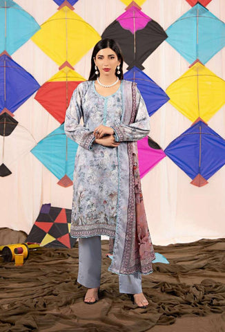 ZESH PRINTED 3 PC LAWN
